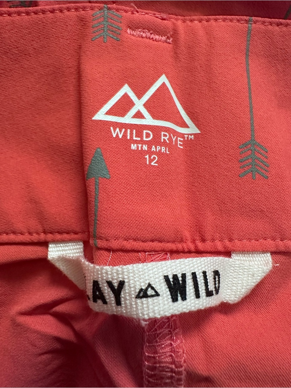 Wild Rye Girls' Coral Shorts with Arrow Print